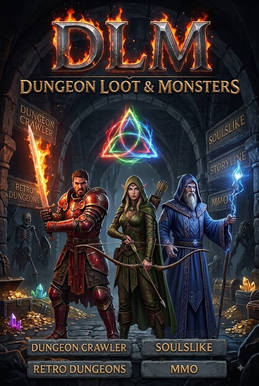 DLM Dungeon Loot & Monsters DE&EN cover