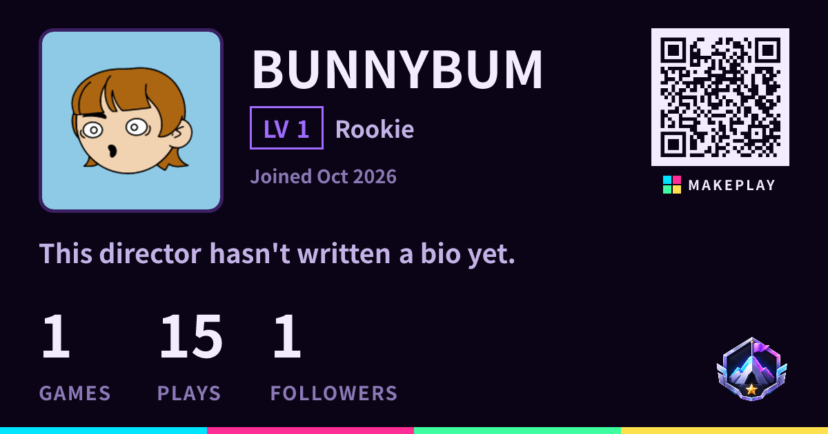 BUNNYBUM — Profile & Games · MakePlay