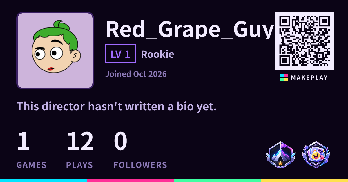 Red_Grape_Guy — Profile & Games · MakePlay