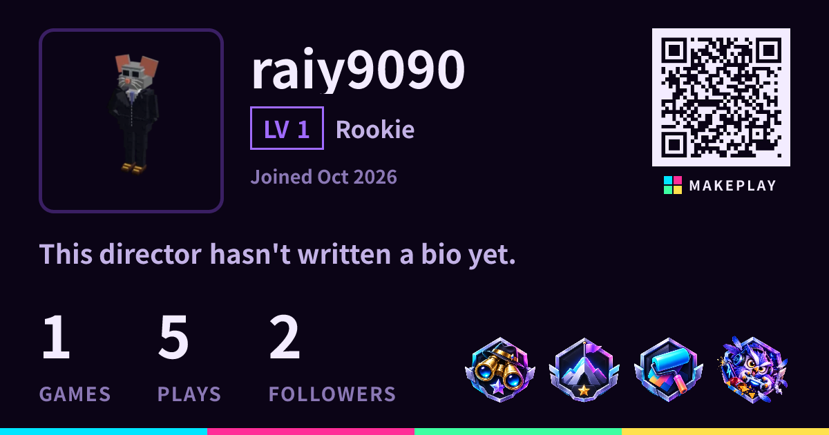 raiy9090 — Profile & Games · MakePlay